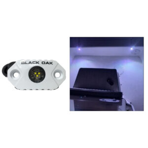BLACK OAK MARINE ACCENT LIGHT LED WHITE HOUSING