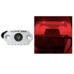 BLACK OAK MARINE ACCENT LIGHT RED LED WHITE HOUSING