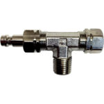 UFLEX TEE FITTING WITH BLEED NIPPLE F/ IB & STERN DRIVE