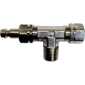 UFLEX TEE FITTING WITH BLEED NIPPLE F/ IB & STERN DRIVE