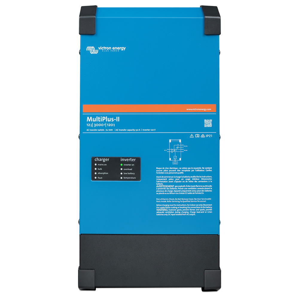 VICTRON MULTIPLUS-II 12/3000 120-50 2X 120V UL APPROVED