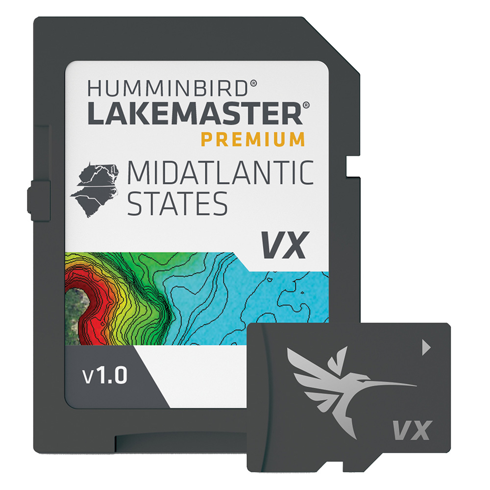 HUMMINBIRD LAKEMASTER VX PREMIUM MID ATLANTIC STATES