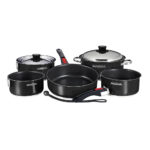 MAGMA NESTABLE 10 PIECE JET  BLACK / SLATE BLACK INDUCTION