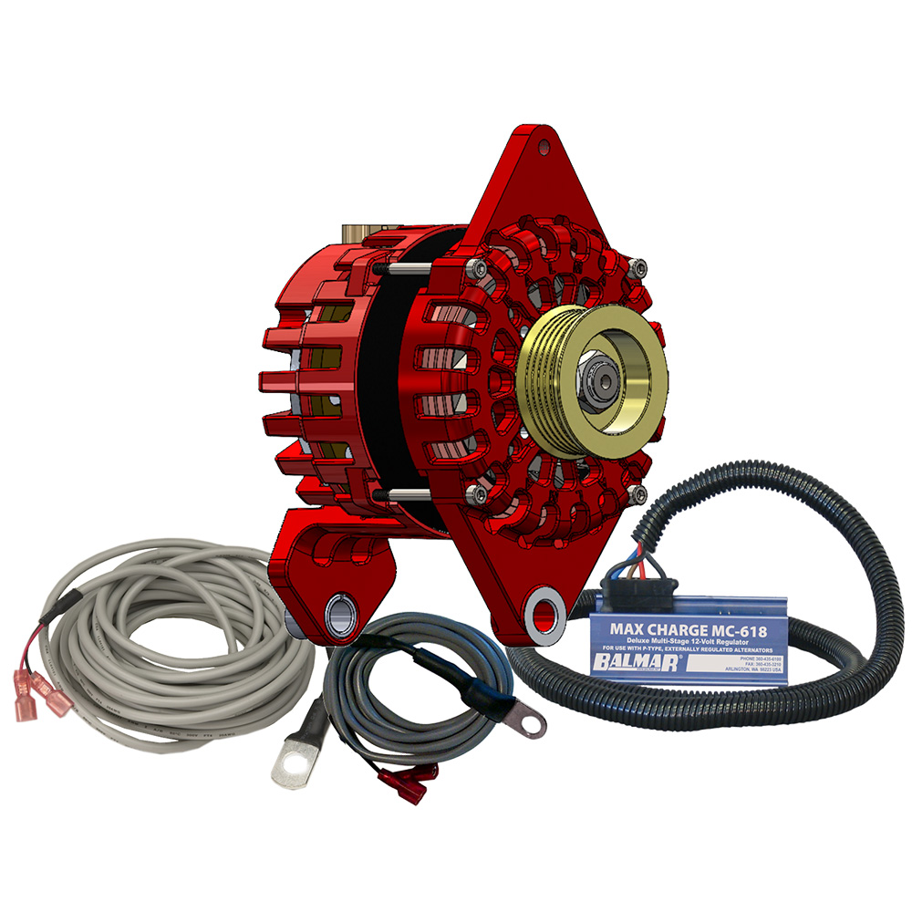 BALMAR ALTERNATOR 170 AMP KIT 12 VOLT 4" DUAL FOOT SADDLE