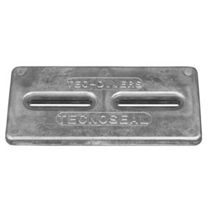 TECNOSEAL ZINC PLATE ANODE  W/ INSERTS 12" X 6" X 1"