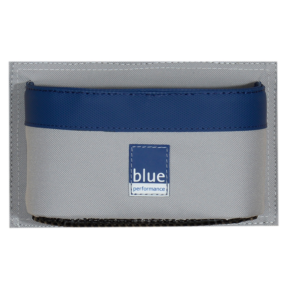 BLUE PERFORMANCE CAN HOLDER W/ HOOKS
