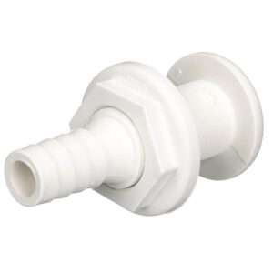 ATTWOOD PLASTIC THRU-HULL FITTING 3/4" ID WHITE