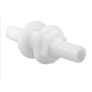 ATTWOOD DOUBLE ENDED THRU-HULL CONNECTOR 3/4" WHITE PLASTIC
