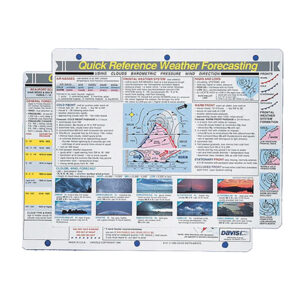DAVIS WEATHER FORECASTING QUICK REFERENCE CARD