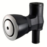 ATTWOOD 90 DEGREE P-TRAP FUEL VENT FLUSH MOUNT BLACK WITH