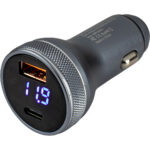 SEA-DOG ROUND USB/USC POWER PLUG W/ VOLTMETER