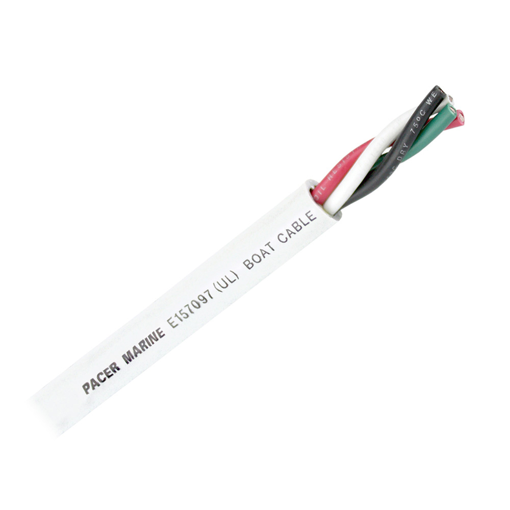 PACER ROUND 4 CONDUCTOR CABLE 500' 12/4 BLACK, GREEN, RED