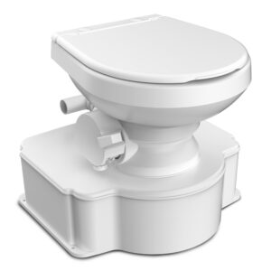 DOMETIC M65 MARINE GRAVITY  TOILET- WHITE - STANDARD SEAT