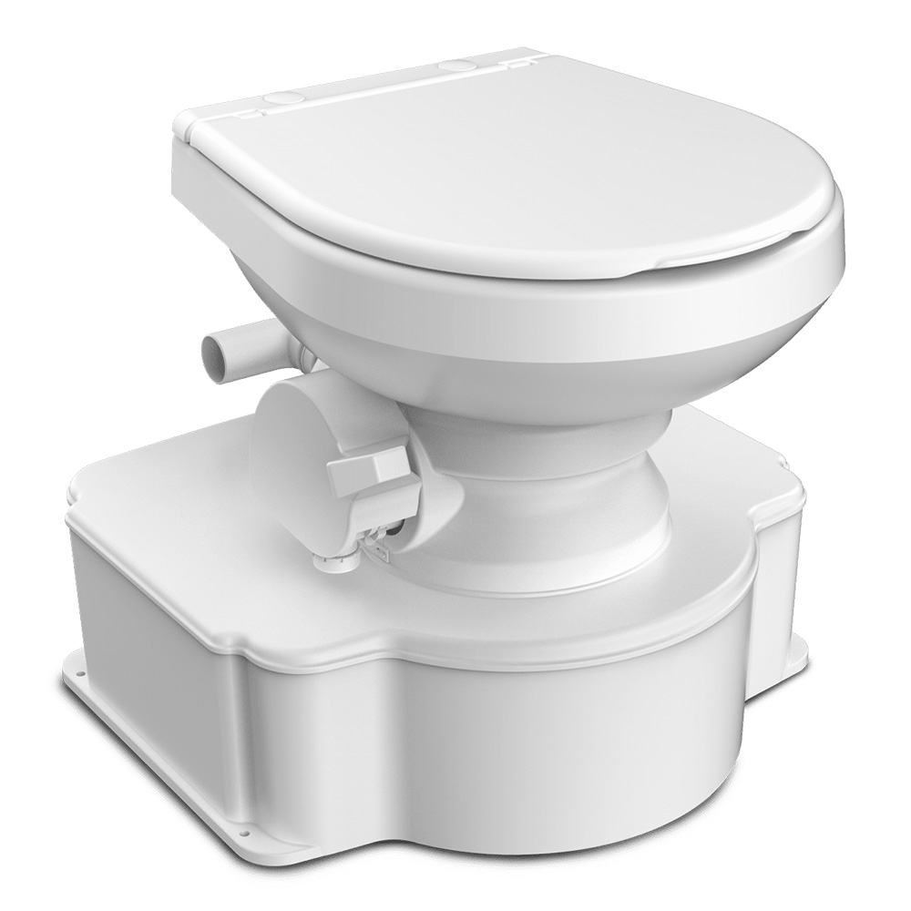 DOMETIC M65 MARINE GRAVITY TOILET- WHITE - STANDARD SEAT
