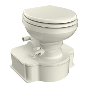 DOMETIC M65 MARINE GRAVITY TOILET- BONE- ELONGATED SEAT