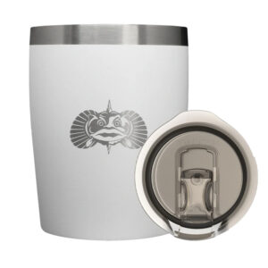 TOADFISH NON-TIPPING 10OZ ROCKS TUMBLER - WHITE