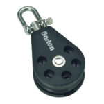 BARTON MARINE SIZE 1 SINGLE SWIVEL BLOCK W/ BECKET
