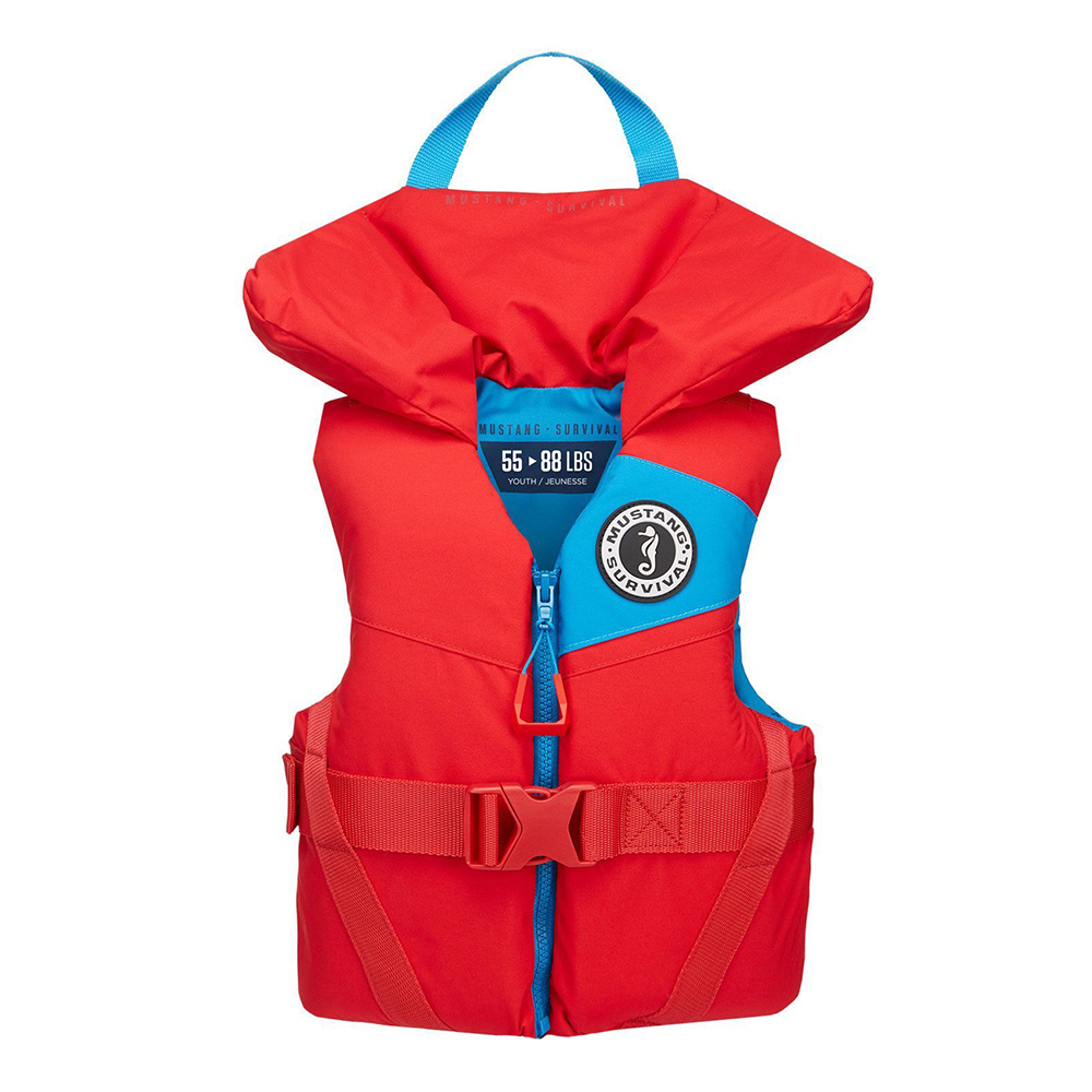 MUSTANG LIL' LEGENDS YOUTH FOAM VEST IMPERIAL RED