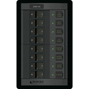 BLUE SEA 1229 230 VOLT AC 8 POSITION 360 PANEL
