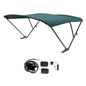 SURESHADE BATTERY POWERED BIMINI BLACK ANODIZED FRAME