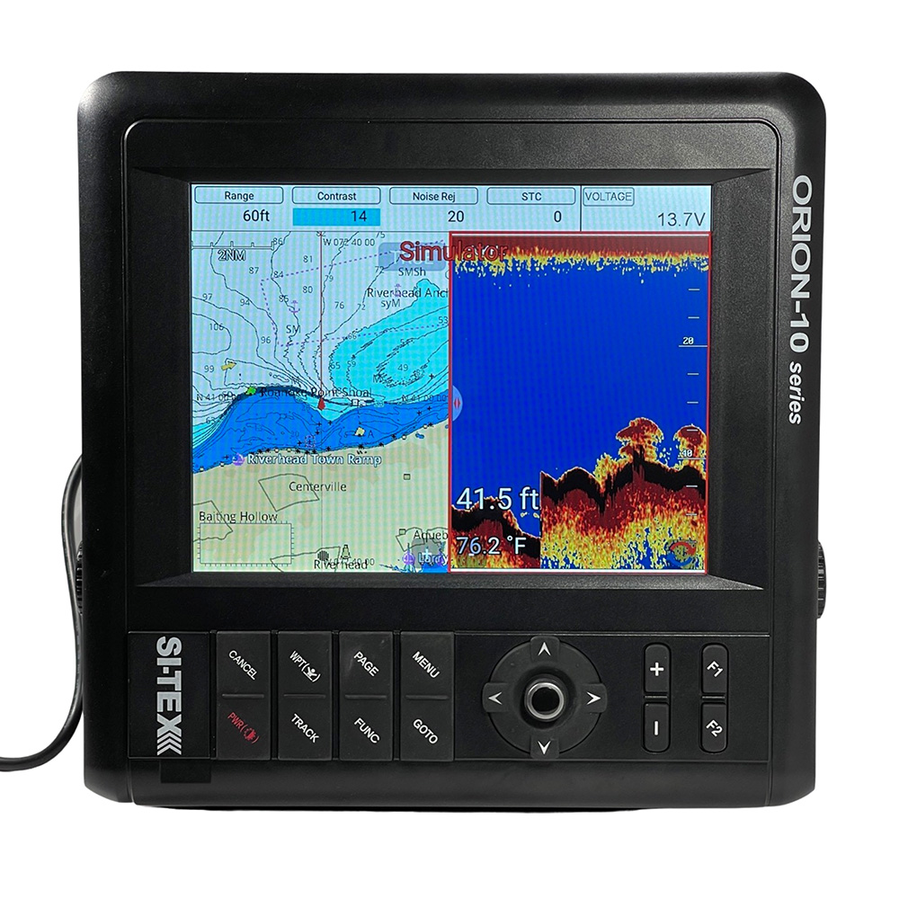 SITEX 10" CHARTPLOTTER/SOUNDER COMBO W/ INTERNAL GPS & C-MAP - Image 2