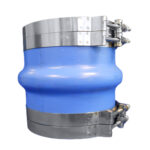 TRIDENT 4" ID BLUE SILICONE MOLDED WET EXHAUST HUMP