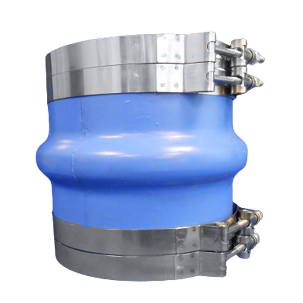 TRIDENT 4" ID BLUE SILICONE MOLDED WET EXHAUST HUMP