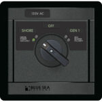 BLUE SEA 1481 360 PANEL ROTARY SWITCH 2 POSITIONS + OFF 30A