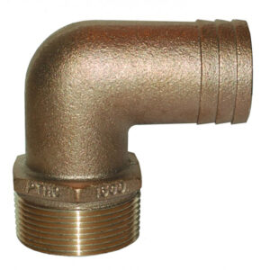 GROCO 4" NPT-90 X 4" ID HOSE BARB STANDARD FLOW ELBOW