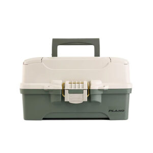 PLANO 2 TRAY TACKLE BOX GREEN/TAN