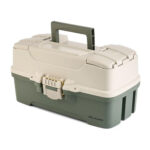 PLANO 3 TRAY TACKLE BOX GREEN/TAN