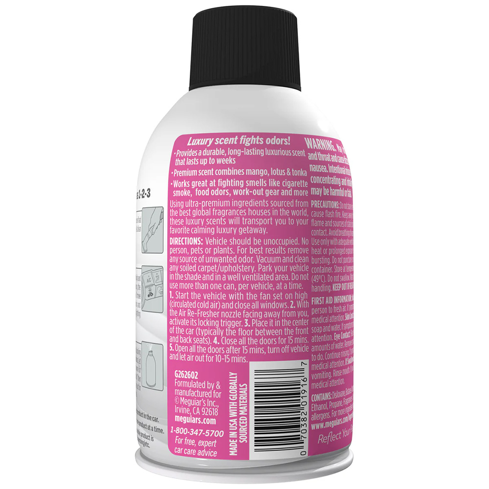 MEGUIAR'S TROPICAL RAINFOREST AIR-REFRESHER AEROSOL 2OZ - Image 2