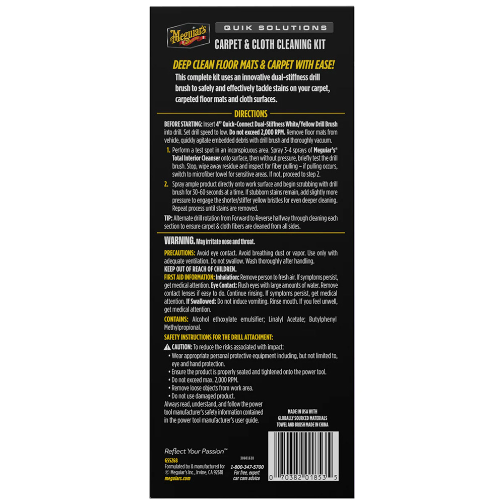 MEGUIAR'S QUIK SOLUTIONS- CARPET & CLOTH KIT - Image 2