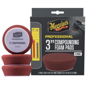 MEGUIAR'S PROFESSIONAL 3"  FOAM COMPOUND PADS 3 PACK