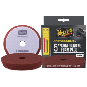 MEGUIAR'S PROFESSIONAL 5"  FOAM COMPOUND PADS 2 PACK