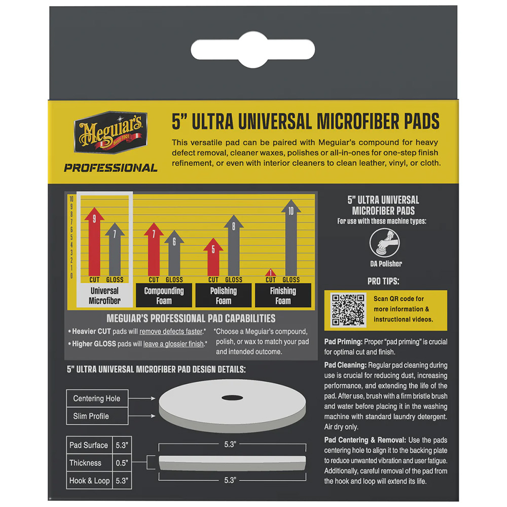 MEGUIAR'S PROFESSIONAL 5" ULTRA UNIVERSAL MICROFIBER - Image 2