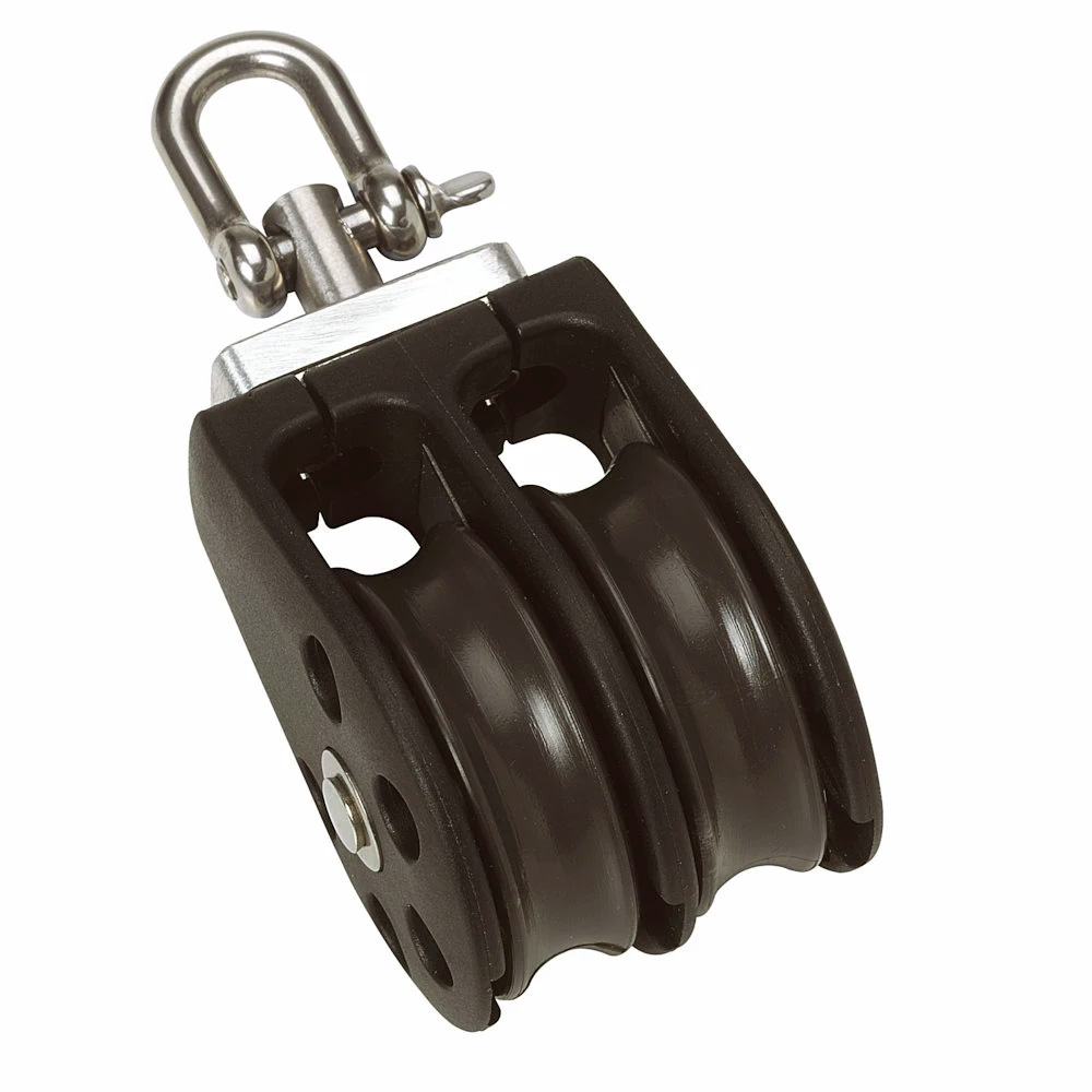 BARTON PLAIN BEARING PULLEY BLOCK DOUBLE WITH SWIVEL