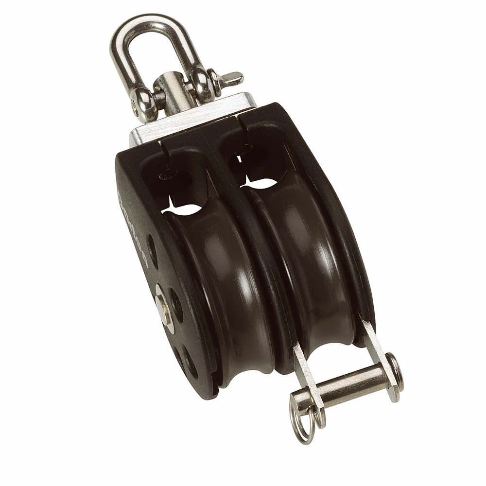 BARTON PLAIN BEARING PULLEY BLOCK DOUBLE WITH SWIVEL