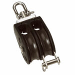 BARTON PLAIN BEARING PULLEY BLOCK DOUBLE W/ SWIVEL & BECKE