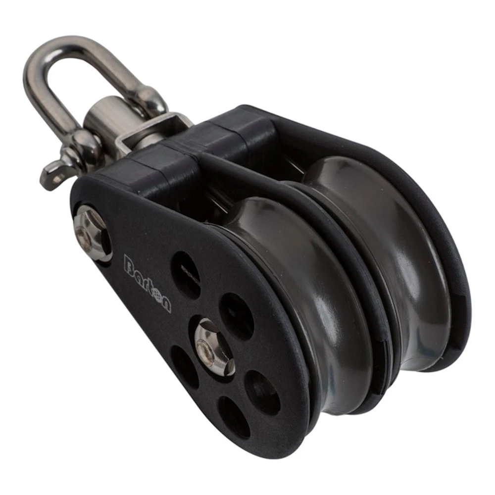 BARTON PLAIN BEARING PULLEY BLOCK DOUBLE WITH SWIVEL