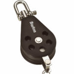 BARTON PLAIN BEARING PULLEY BLOCK SINGLE W/ SWIVEL & BECKE