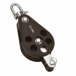 BARTON PLAIN BEARING PULLEY BLOCK SINGLE W/ SWIVEL&BECKET