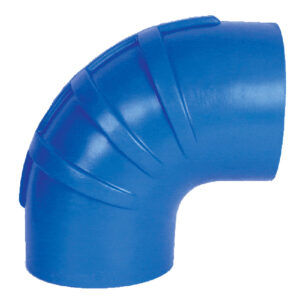 TRIDENT 5" ID 90 DEGREE BLUE SILICON WET EXHAUST ELBOW