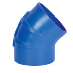 TRIDENT 5" ID 45 DEGREE BLUE SILICONE WET EXHAUST ELBOW