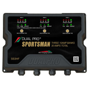 DUAL PRO SPORTSMAN SERIES HF BATTERY CHARGER 30A 3 BANK