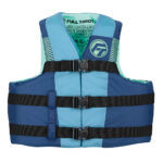 FULL THROTTLE ADULT NYLON LIFE JACKET S/M - BLUE/BLACK