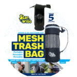 STAR BRITE MESH TRASH BAG W/ LOCKING SUCTION CUP & LITTER