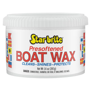STAR BRITE PRESOFTENED BOAT WAX 14 OZ.