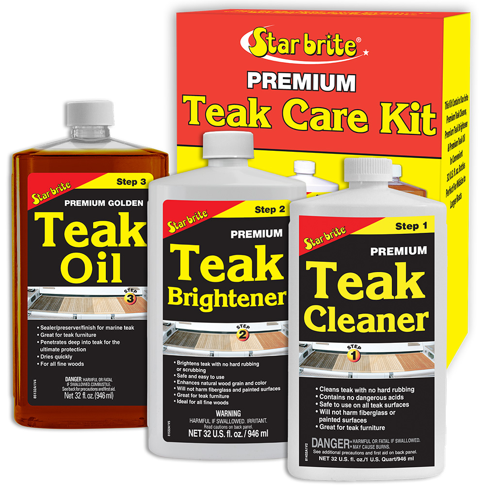 STAR BRITE PREMIUM TEAK CARE KITS - QUARTS 32 OZ.