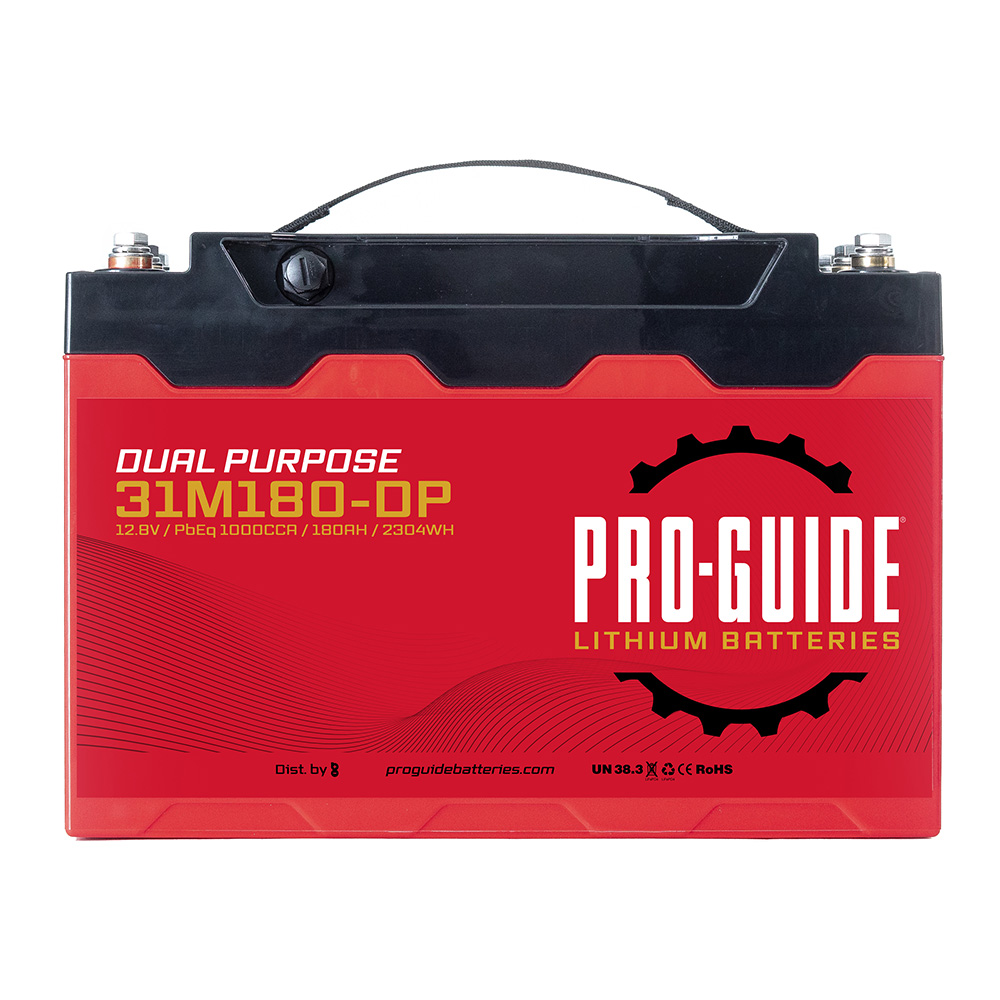PRO-GUIDE ALPHA 12V 180AH GROUP 31 LITHIUM BATTERY